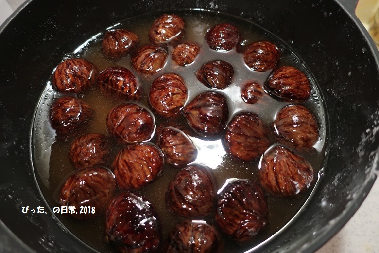 Chestnuts，栗，渋皮煮